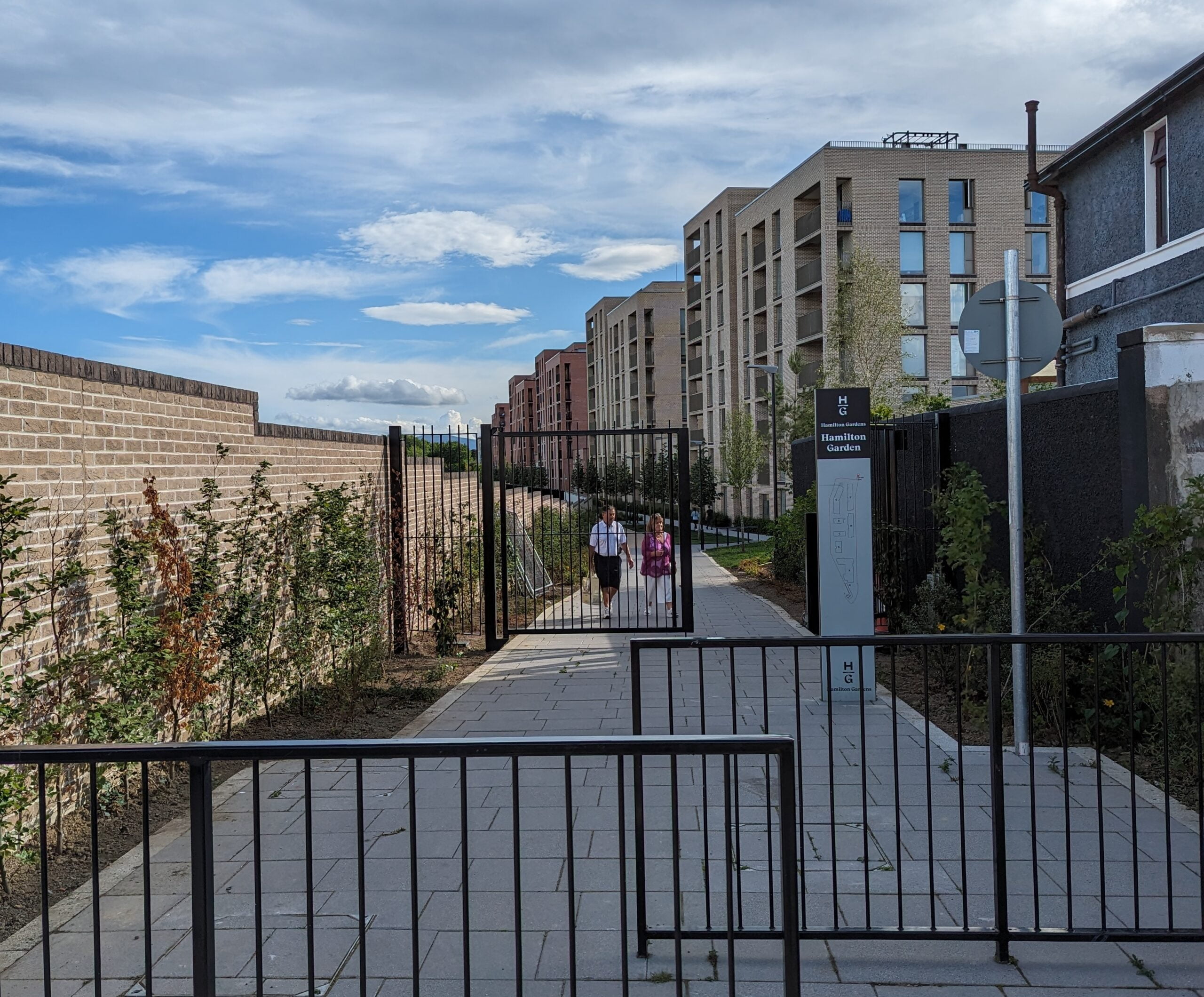Observation on illegal gate at Hamilton Gardens