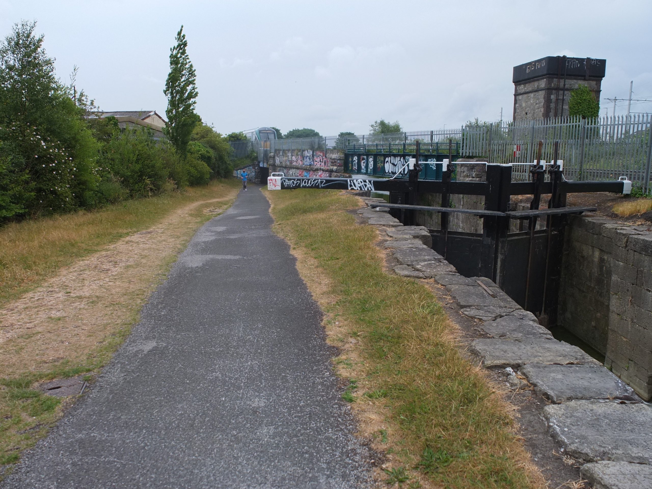 Royal Canal towpath surface repair near Broombridge